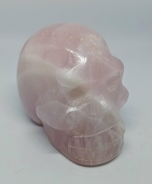 Crâne de cristal en Quartz rose – Image 5