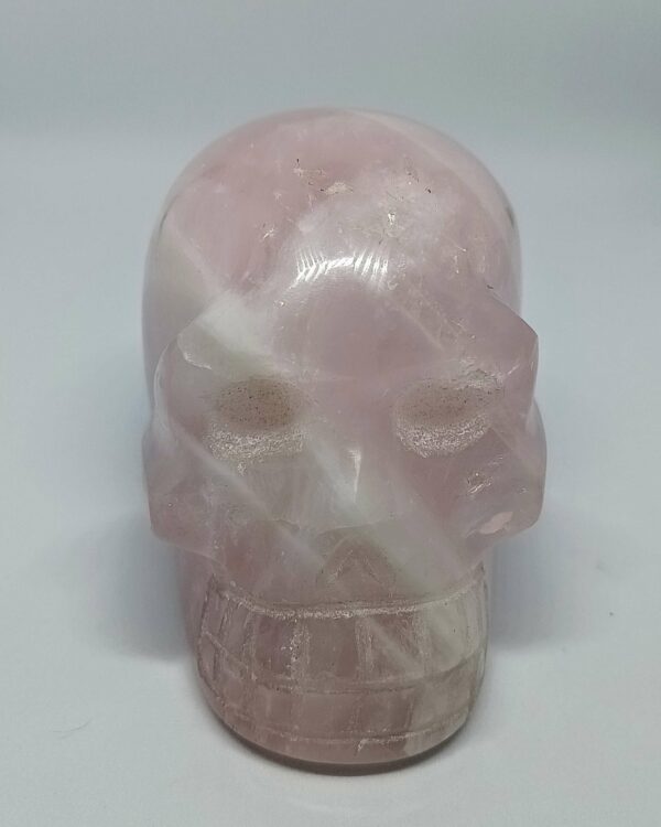 Crâne de cristal en Quartz rose – Image 4