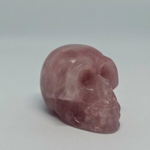 Crâne de cristal en Quartz rose