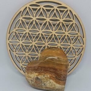 Cœur en pierre Agate