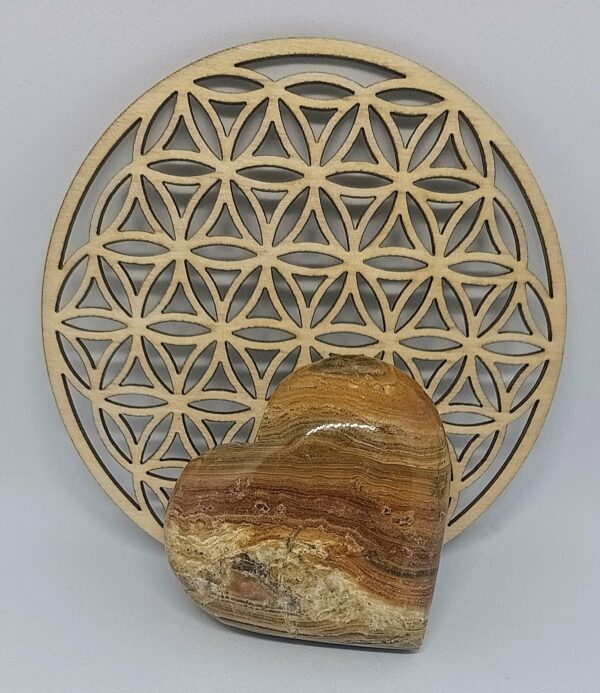 Cœur en pierre Agate