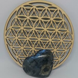 Cœur en pierre Labradorite