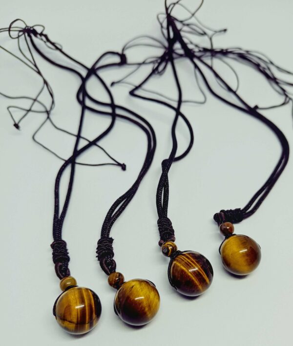 Collier Boule Œil de tigre – Image 2