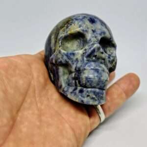 Crâne de cristal en Sodalite