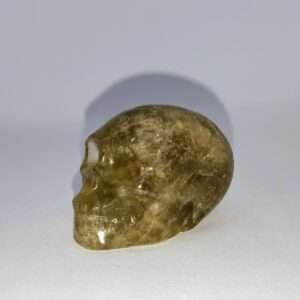 Crâne de cristal en citrine