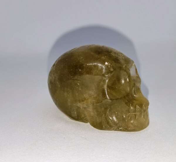 Crâne de cristal en citrine – Image 4