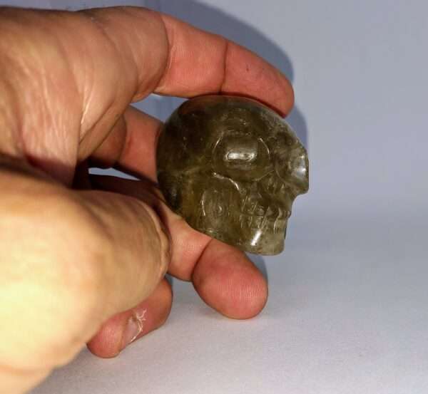 Crâne de cristal en citrine – Image 2